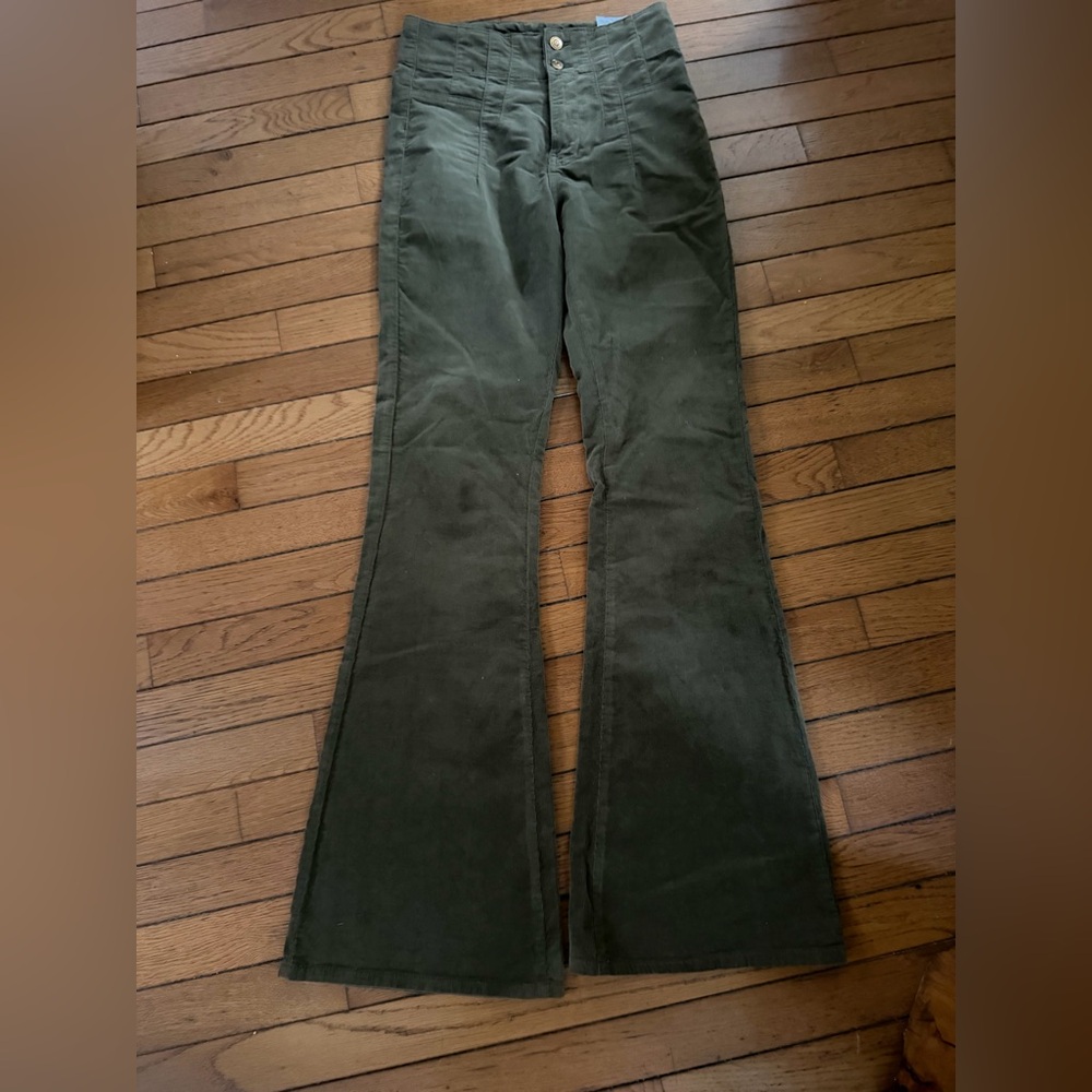 We The Free Olive Corduroy Trousers